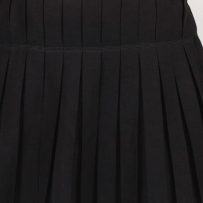 Loewe Black Linen Blend Paula's Ibiza Embellished Pleated Woven Skort