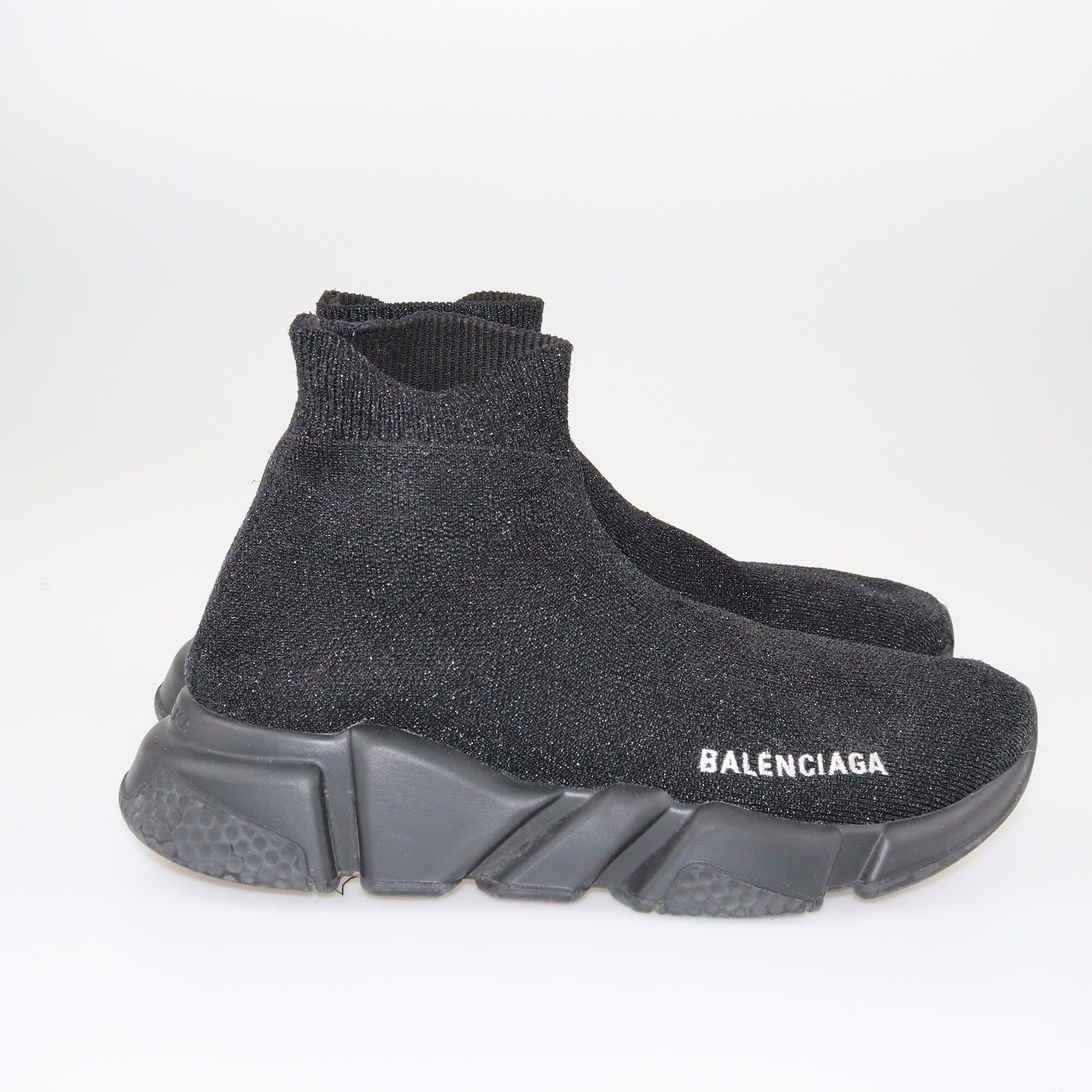 Balenciaga speed trainers glitter hotsell