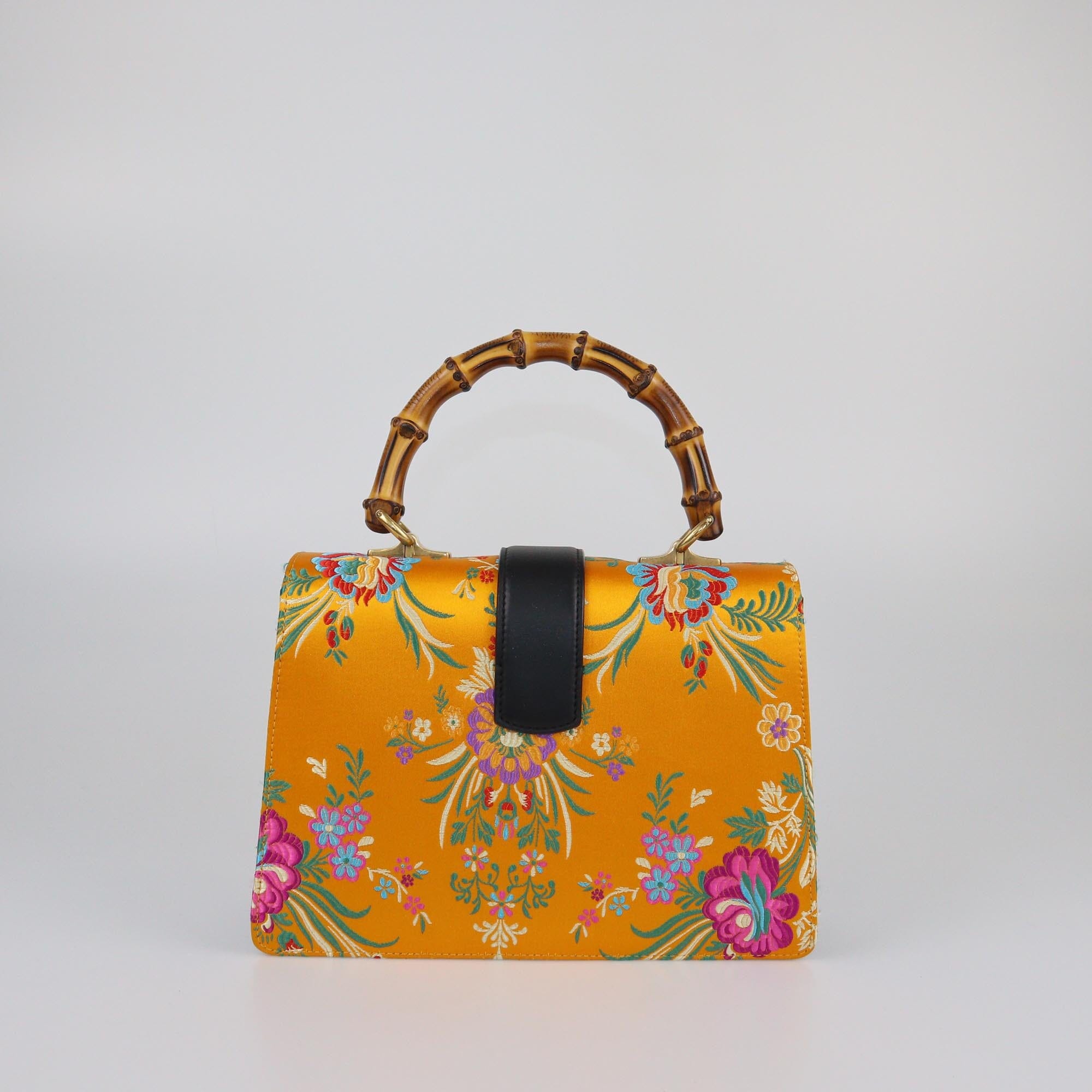 Gucci Multicolor Tokyo Embroidered Dionysus Medium Bamboo Top Handle Bag Womens Gucci 