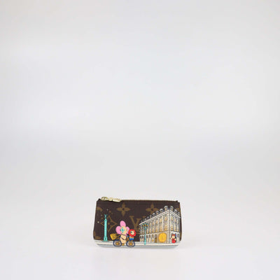 Louis Vuitton Monogram Canvas Christmas Animation Paris Key Pouch