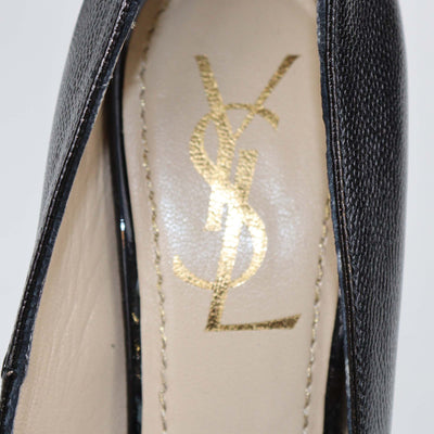 Yves Saint Laurent Black Leather Tribtoo Platform Pumps Womens Saint Laurent 