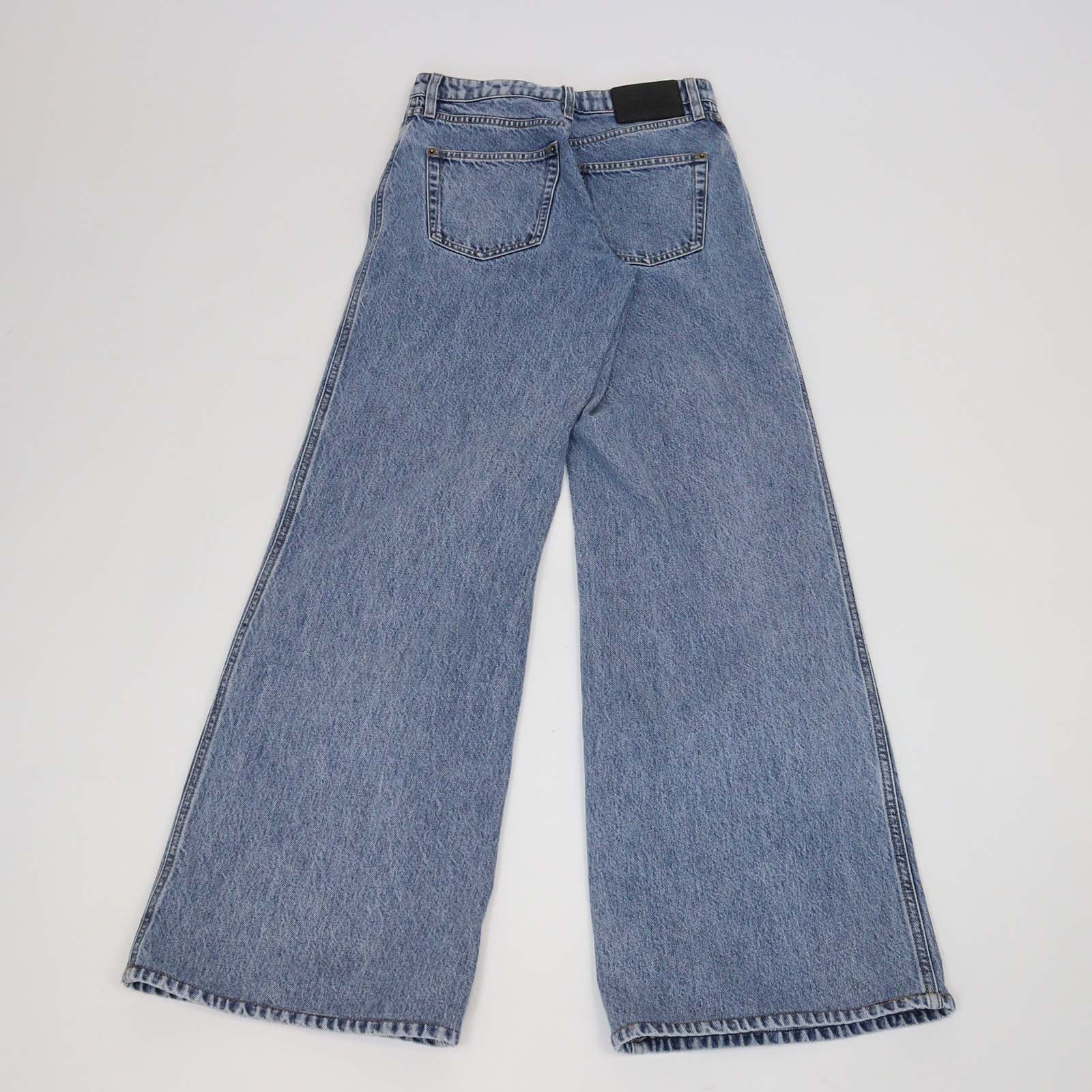 Louis Vuitton Blue Denim Wide Leg Pants