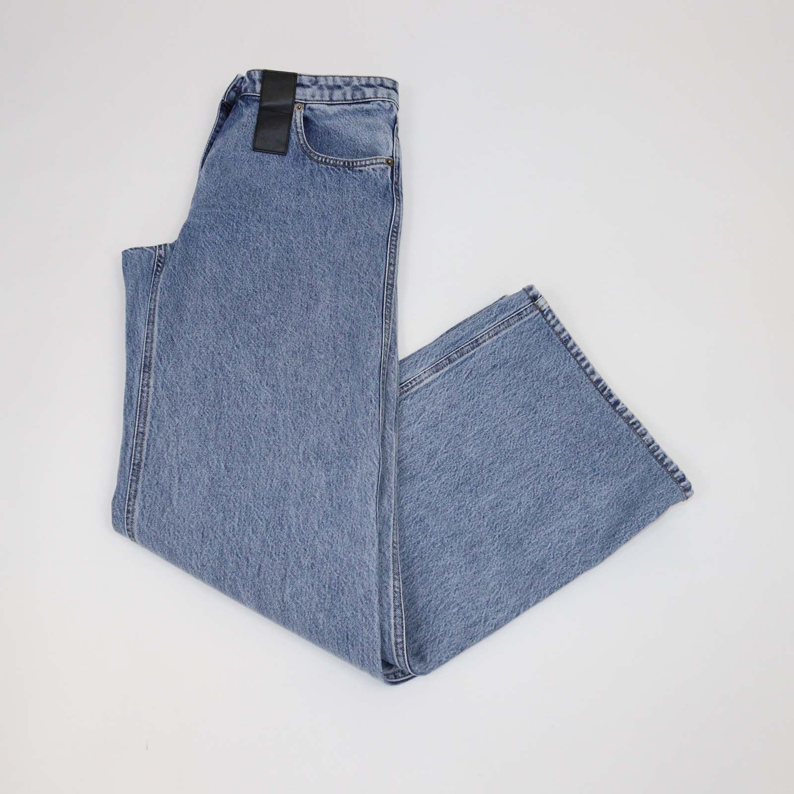 Louis Vuitton Blue Denim Wide Leg Pants