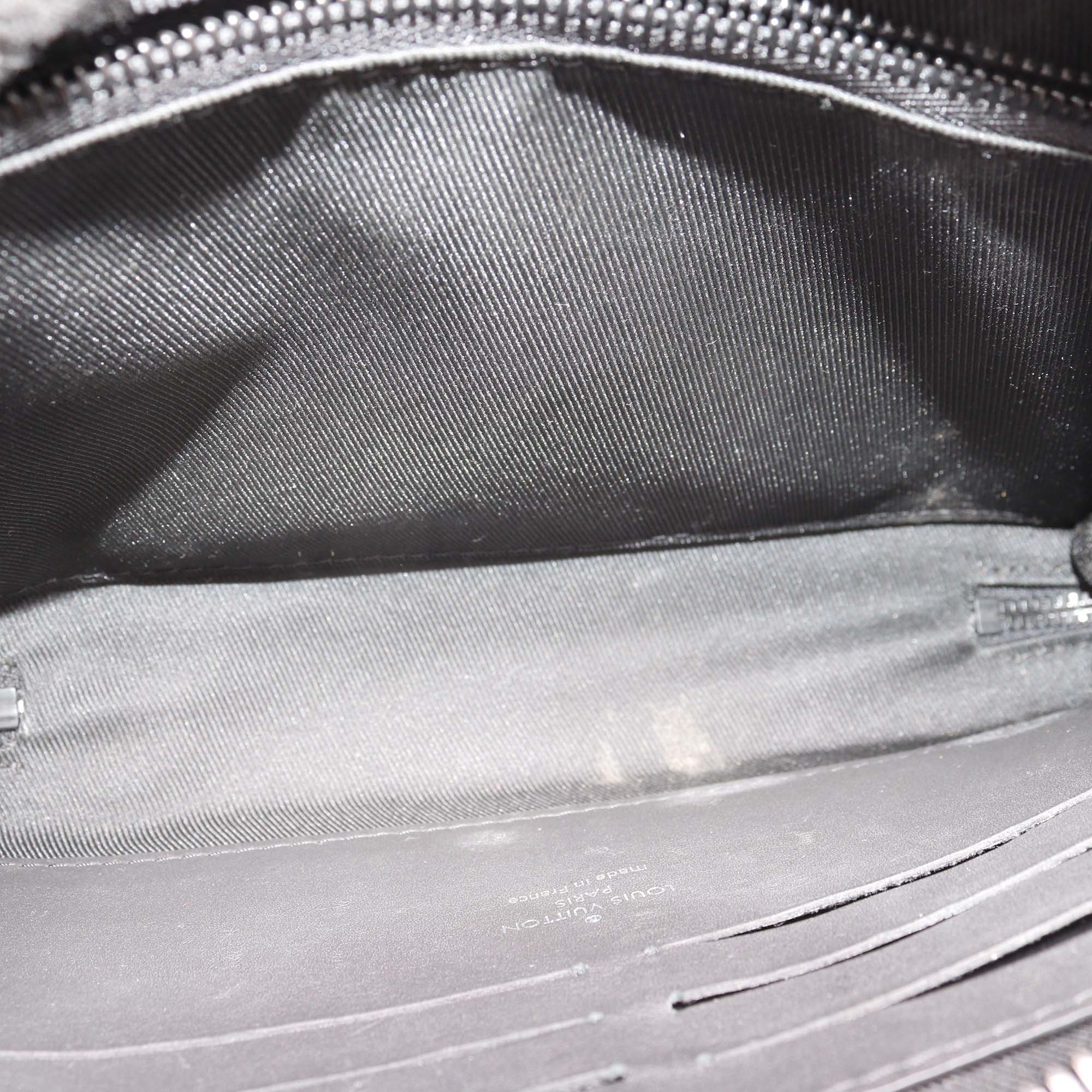 Louis Vuitton Black Leather Monogram Soft Trunk Wallet