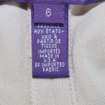 Ralph Lauren Collection Beige Blend Viscose Leather Halterneck Maxi Dress