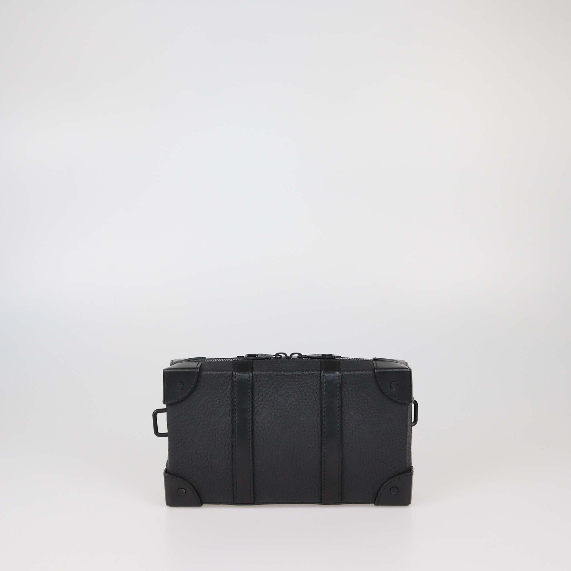 Louis Vuitton Black Leather Monogram Soft Trunk Wallet