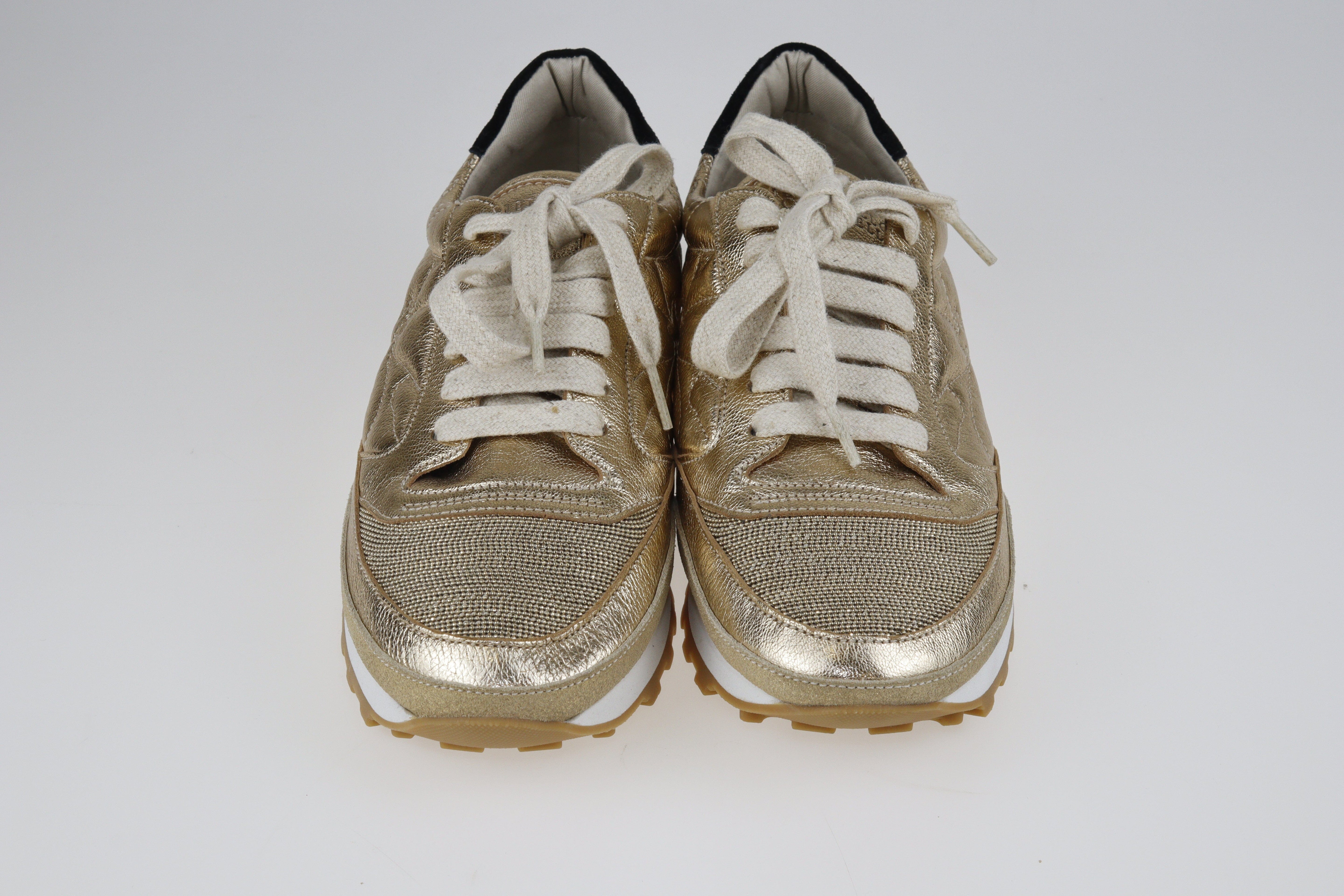 Gold Sneakers/Trainers in Gold Shoes Brunello Cucinelli 
