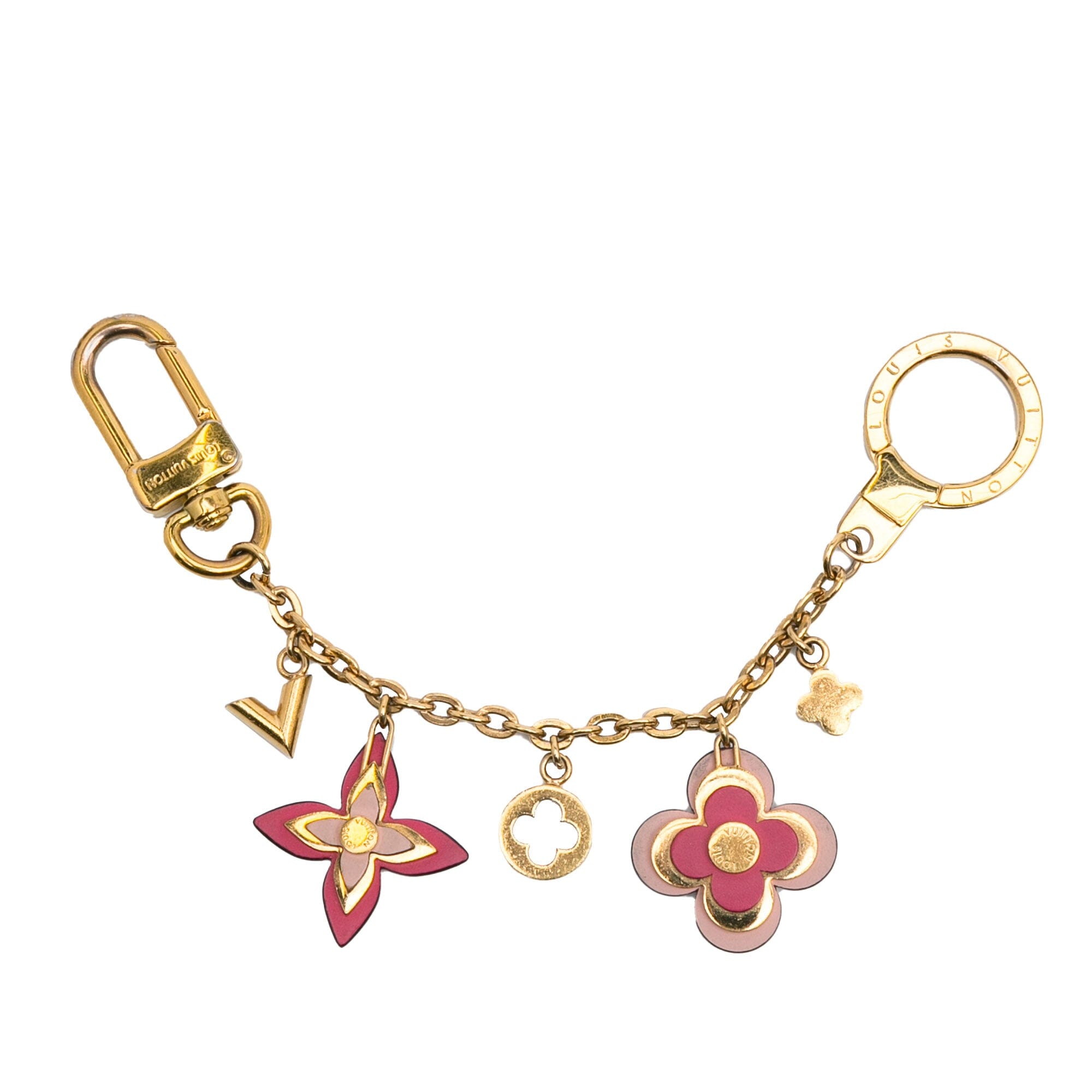 Monogram Blooming Flowers Bag Charm Image#1