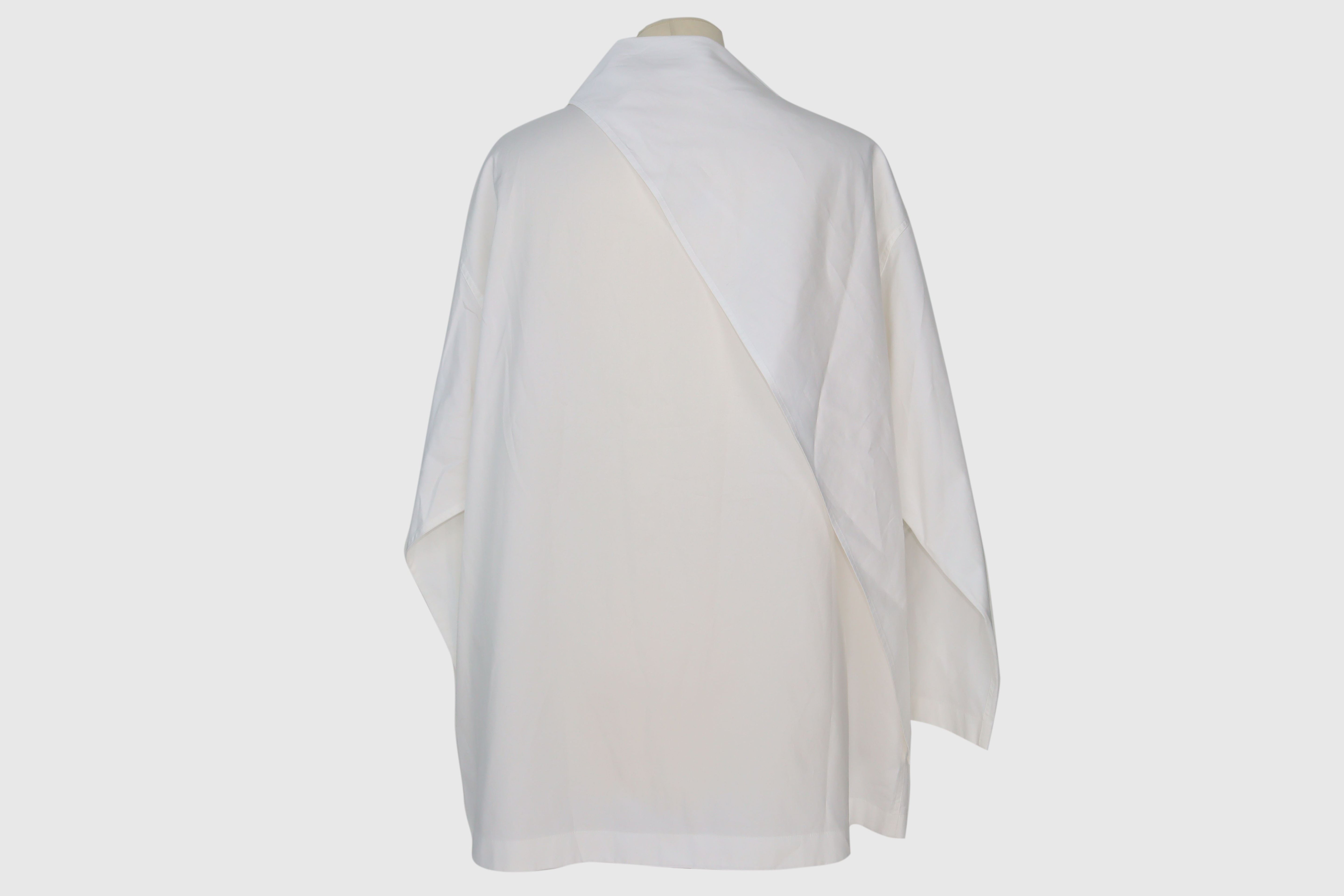 White Tie Neck Long Sleeve Top Clothing Hermes 