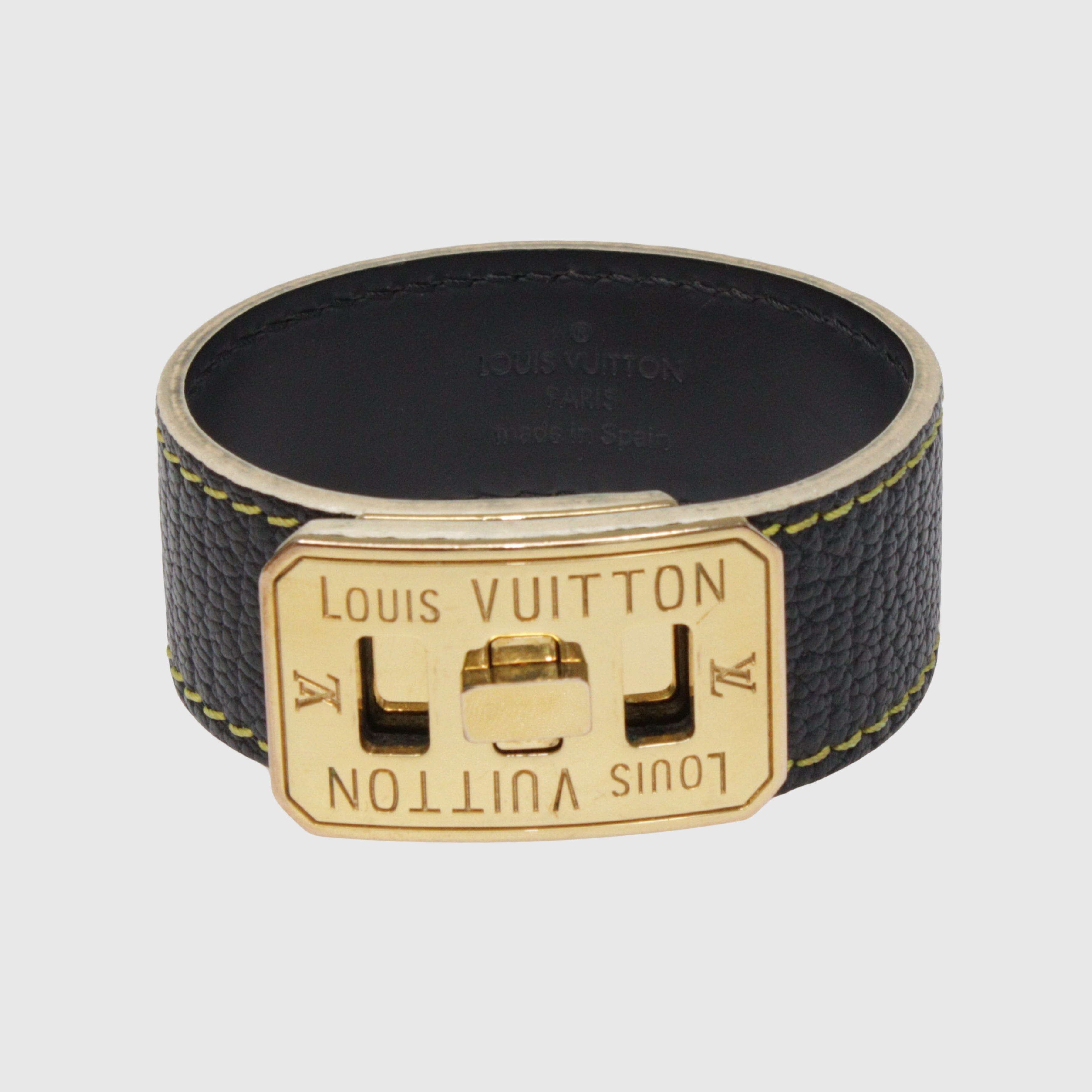 Black Vintage Turn Lock Wrap Bracelet