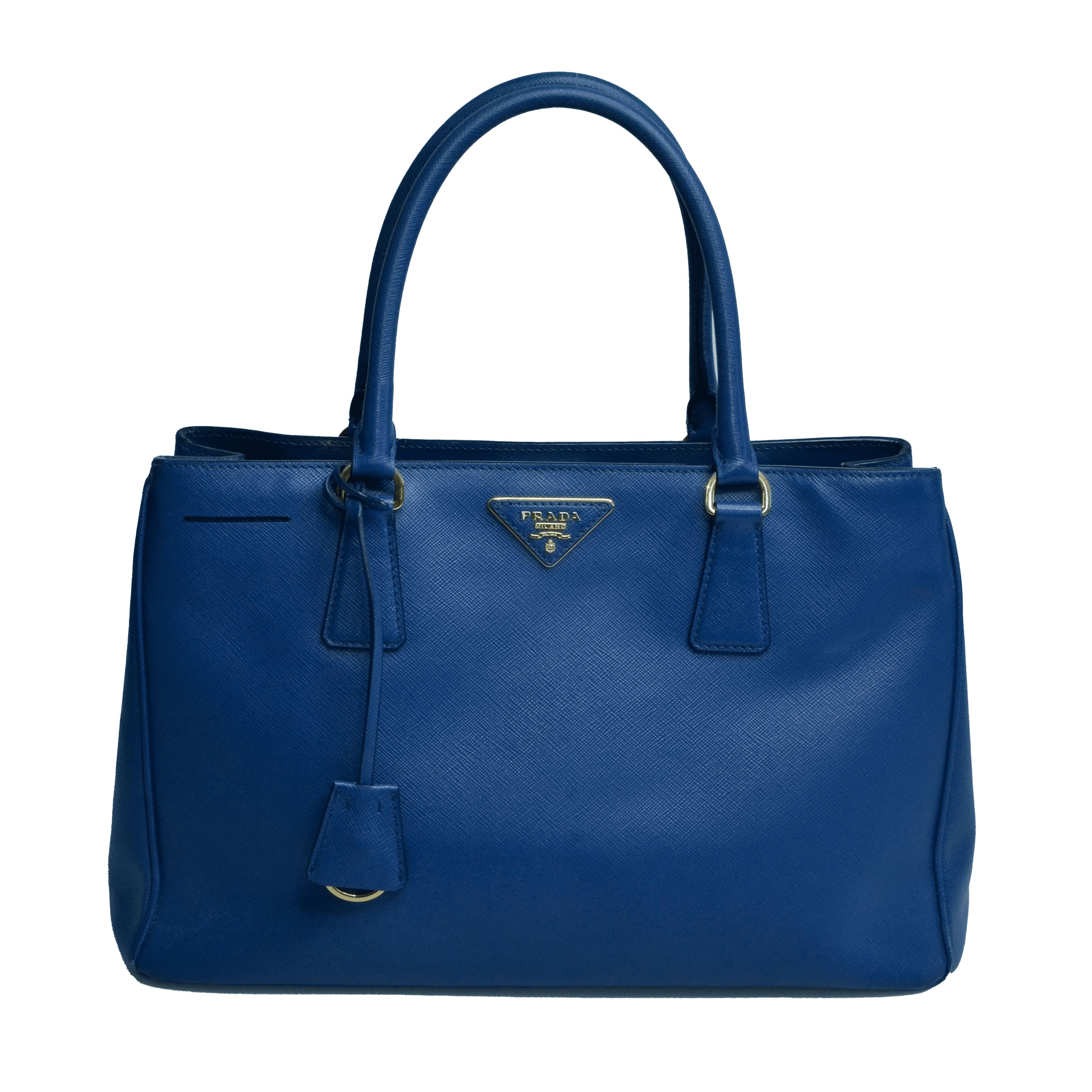 Blue Saffiano Lux Tote Bag Prada 