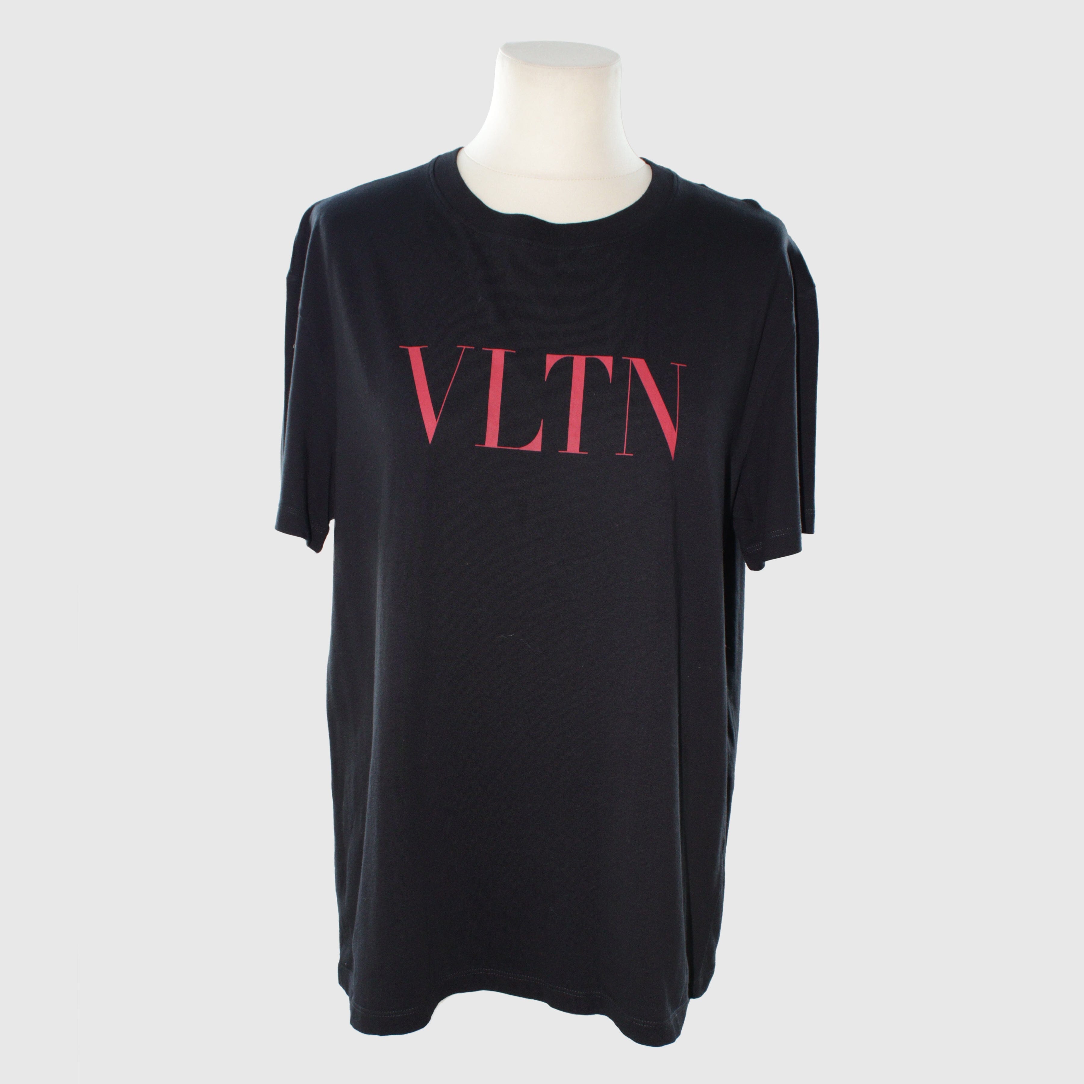 Black VLTN Print T Shirt