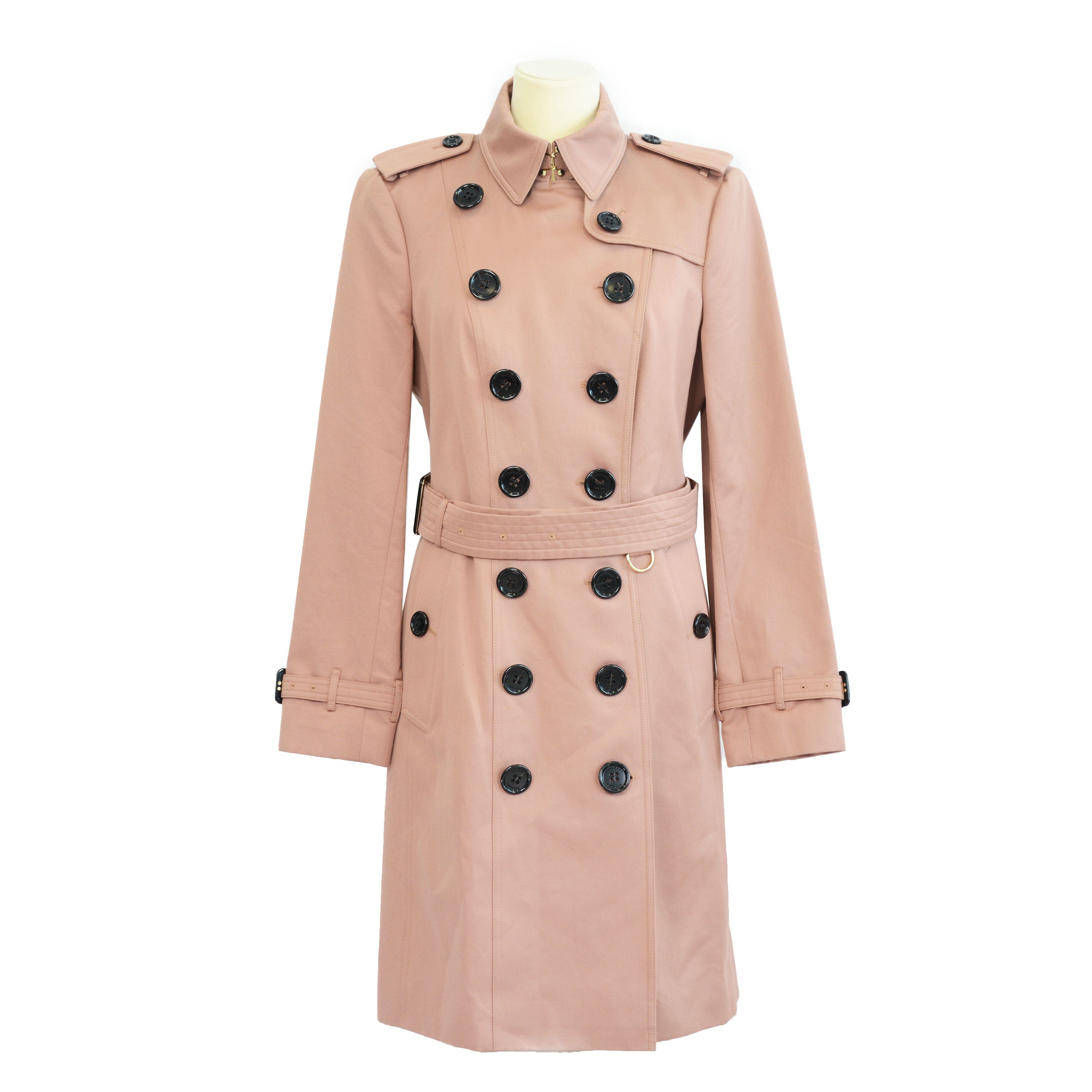 Burberry Dark Powder Pink Trench Coat