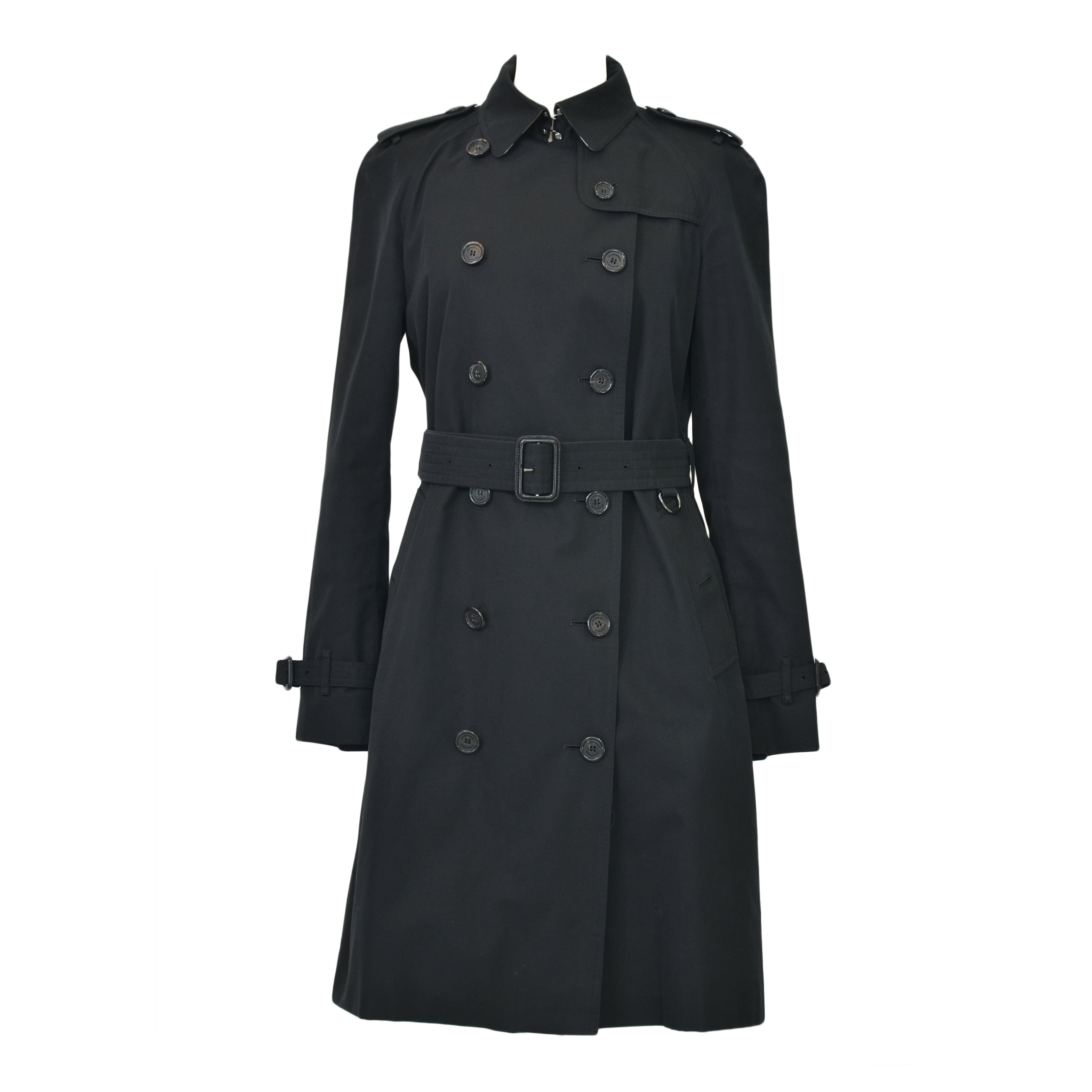 Burberry Black Classic Treanch Coat