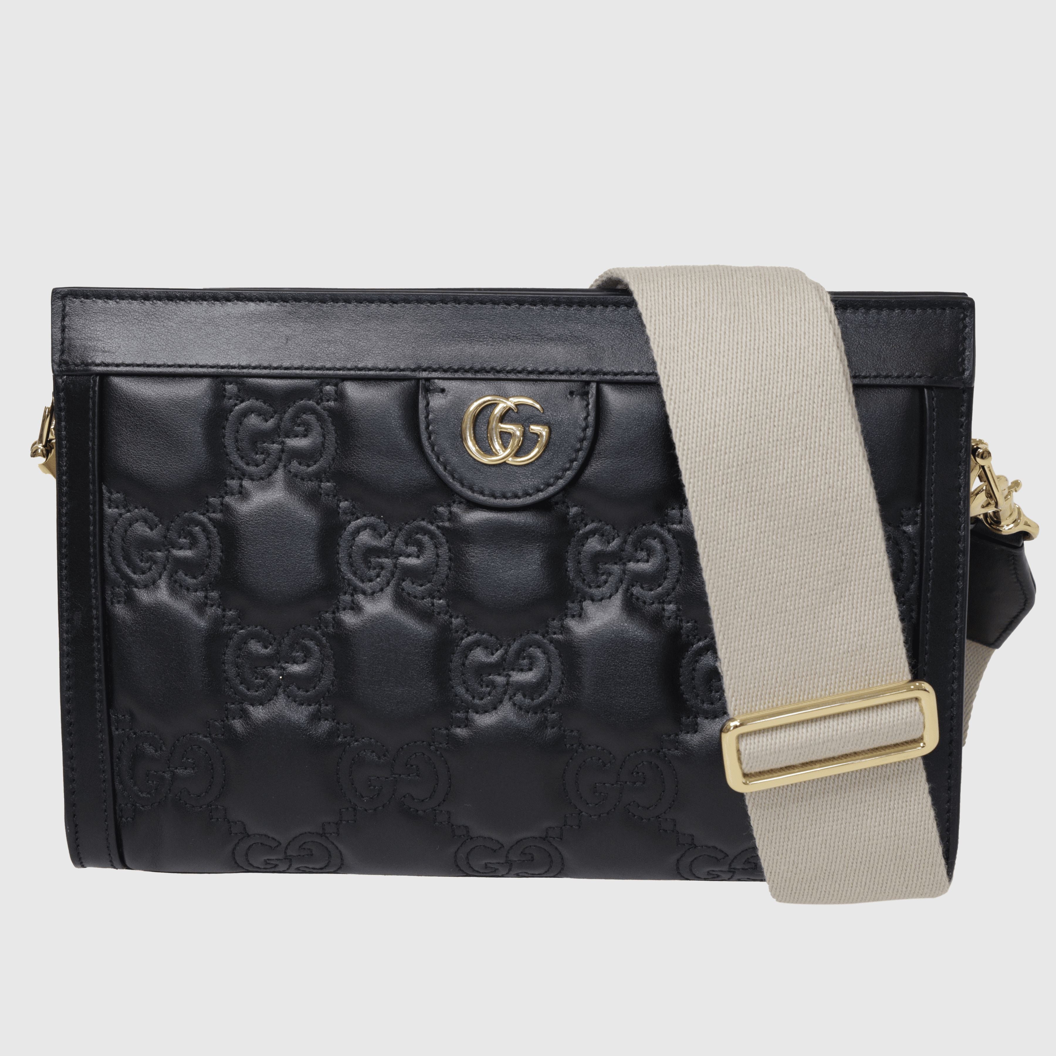 Black Small GG Embossed Matelasse Shoulder Bag Bag Gucci 