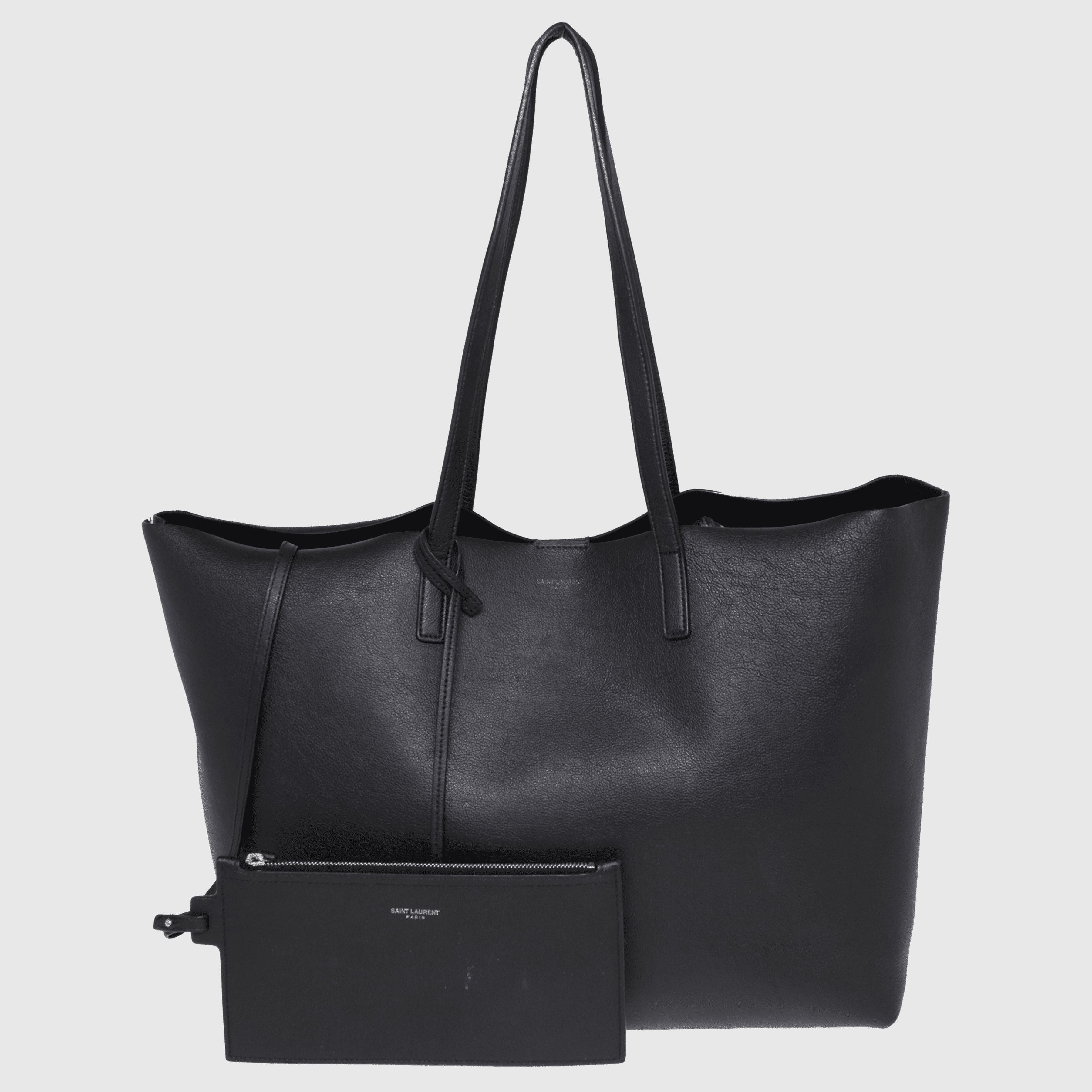 Black E/W Shopping Tote Bag Bag Saint Laurent 