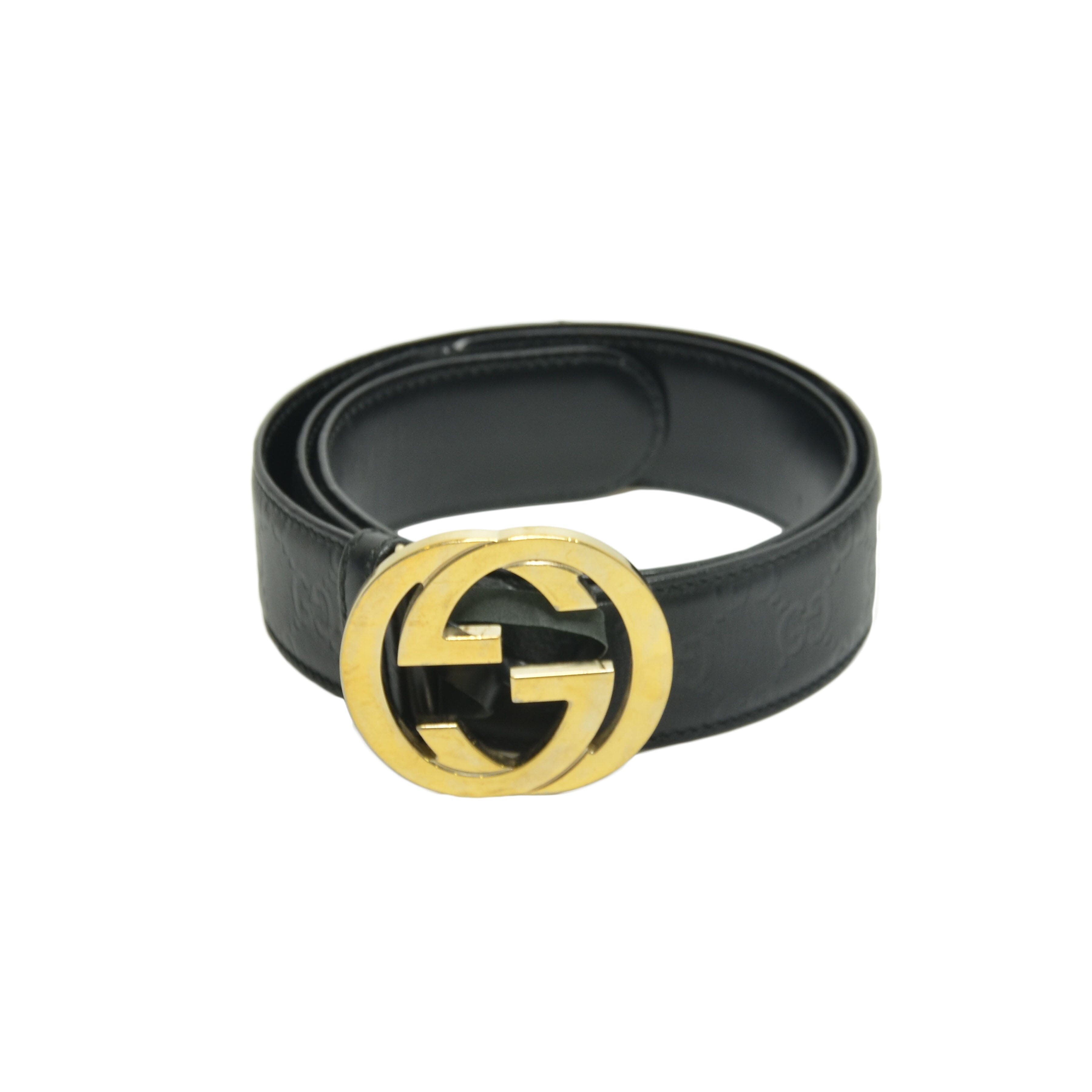 Black GG Signature Belt