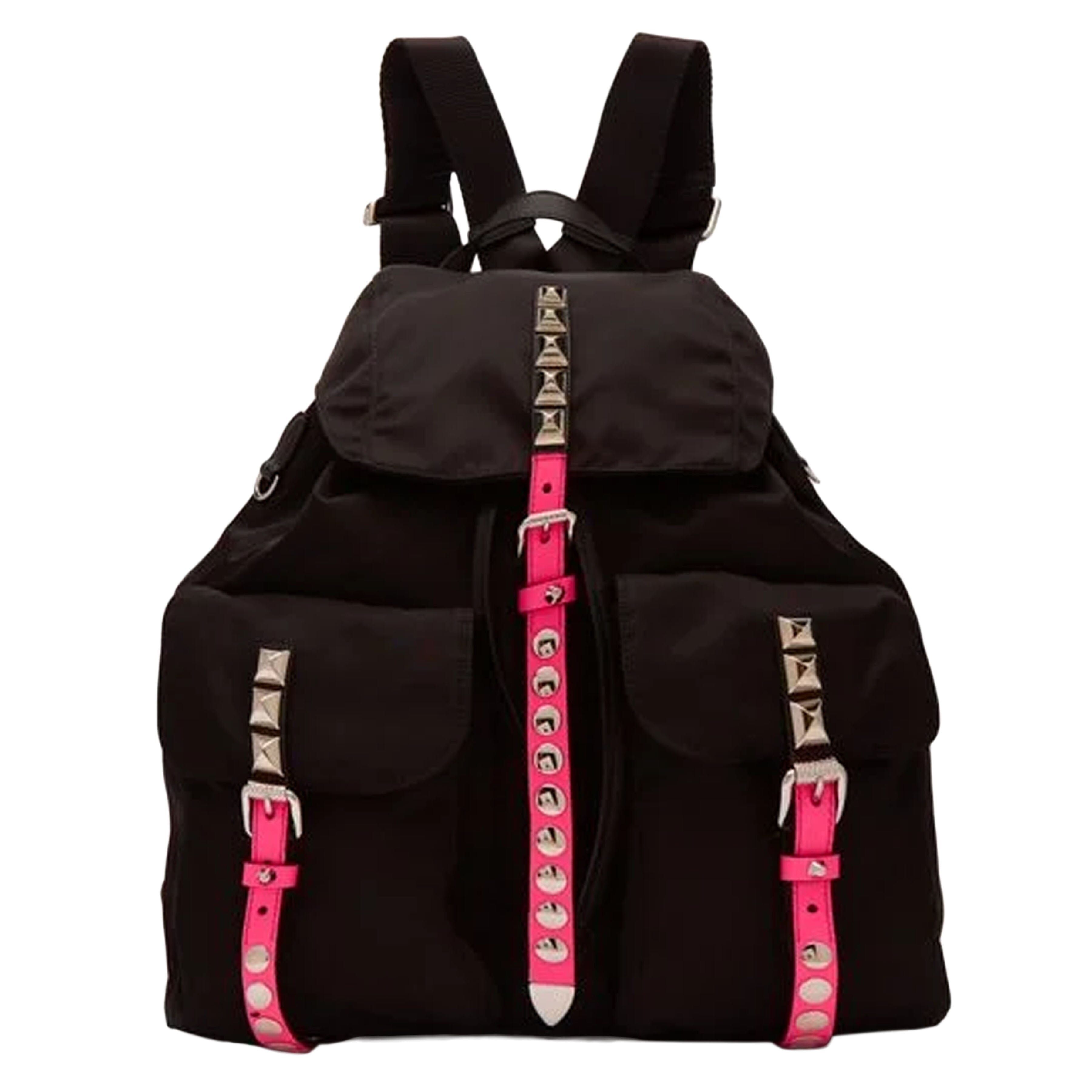 Prada store studded backpack