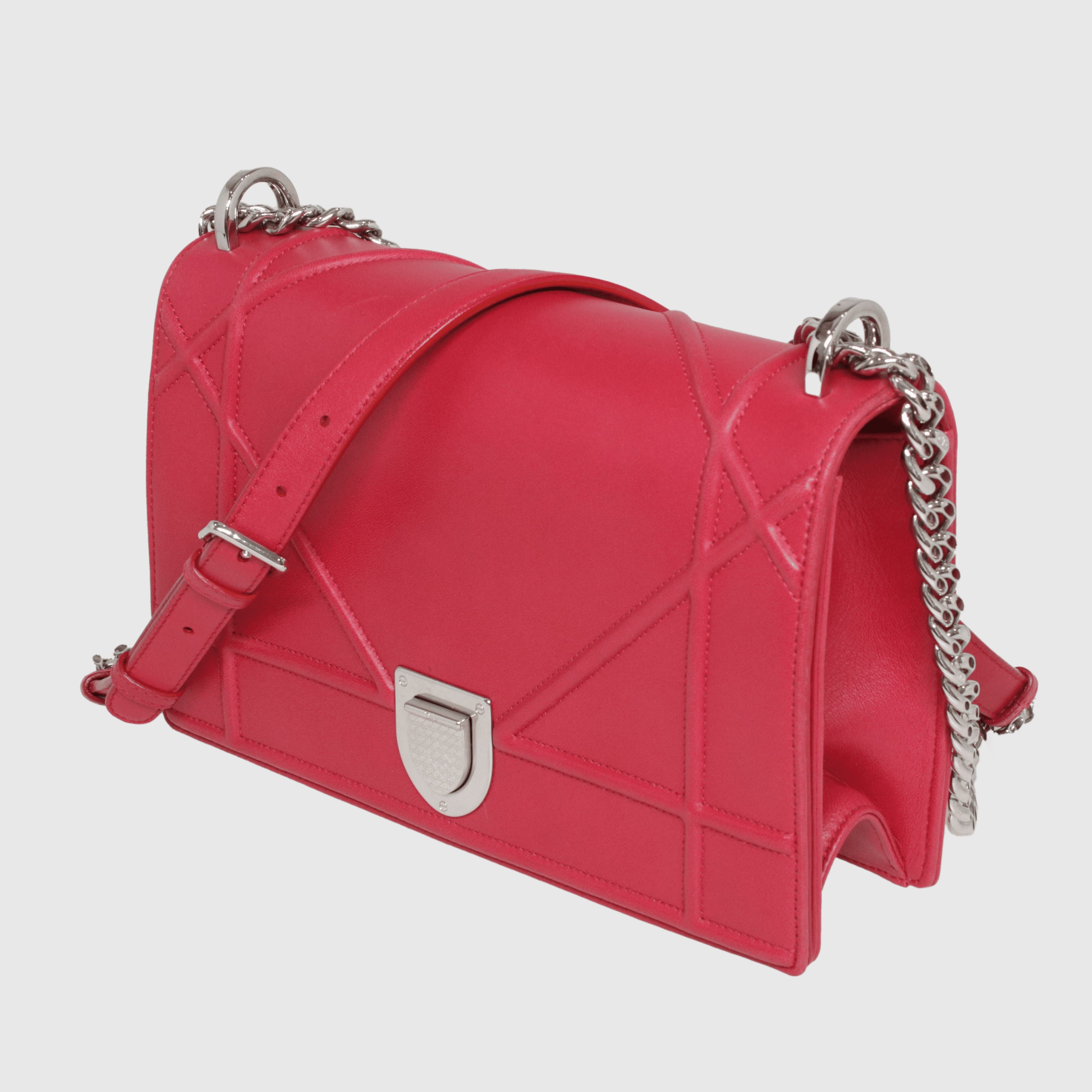 Pink Medium Diorama Flap Bag Bag Christian Dior 