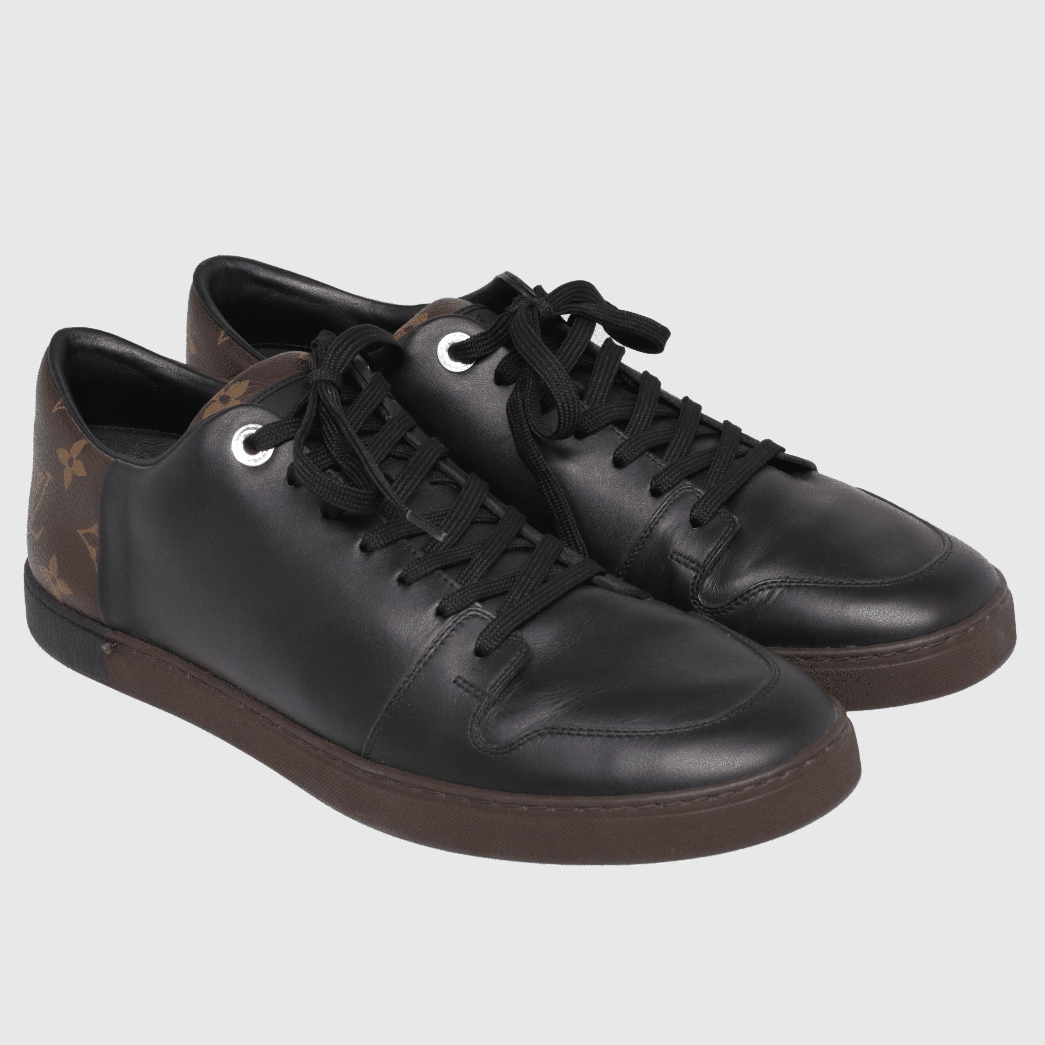 Black/Monogram Line Up Low Top Sneakers Shoes Louis Vuitton 