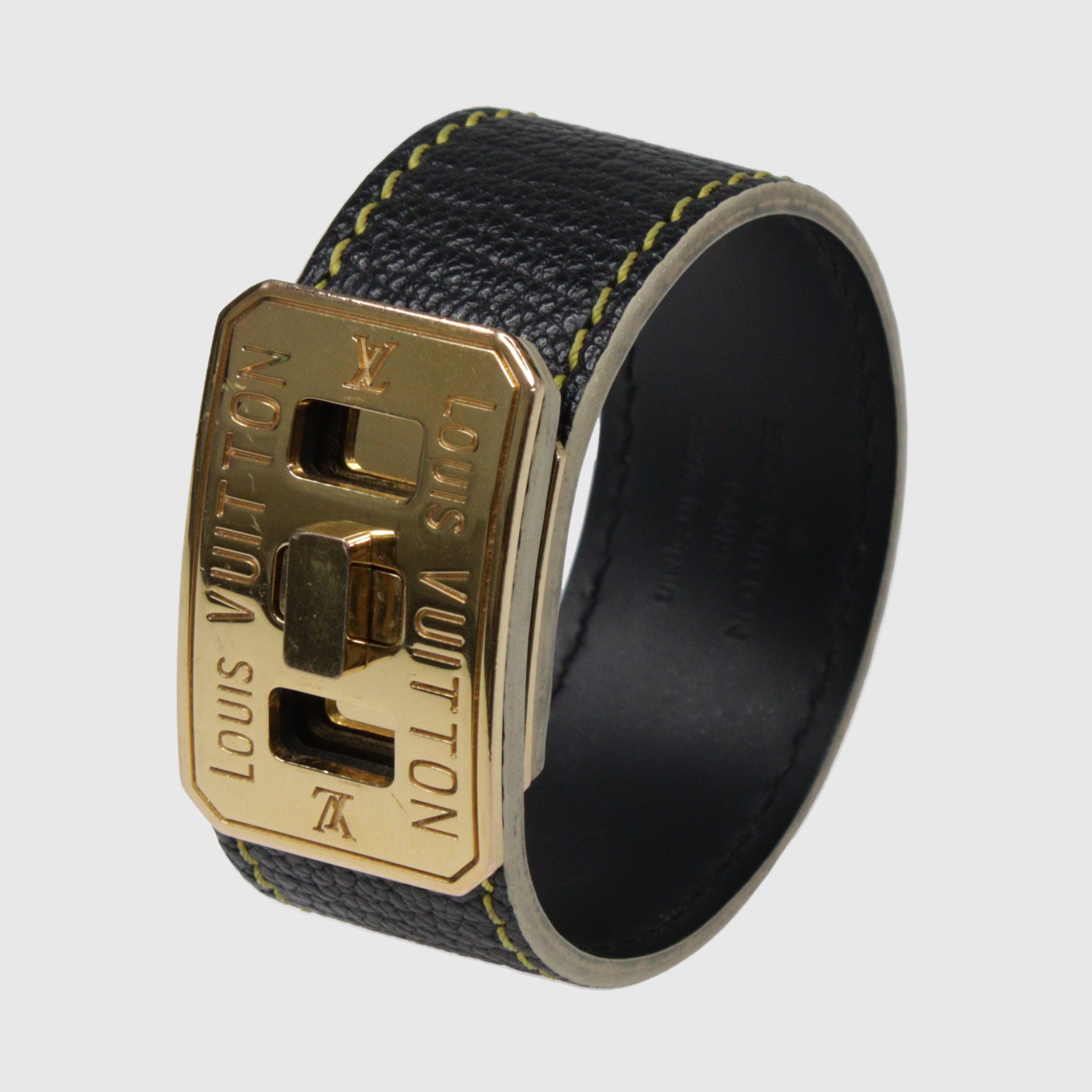 Black Vintage Turn Lock Wrap Bracelet