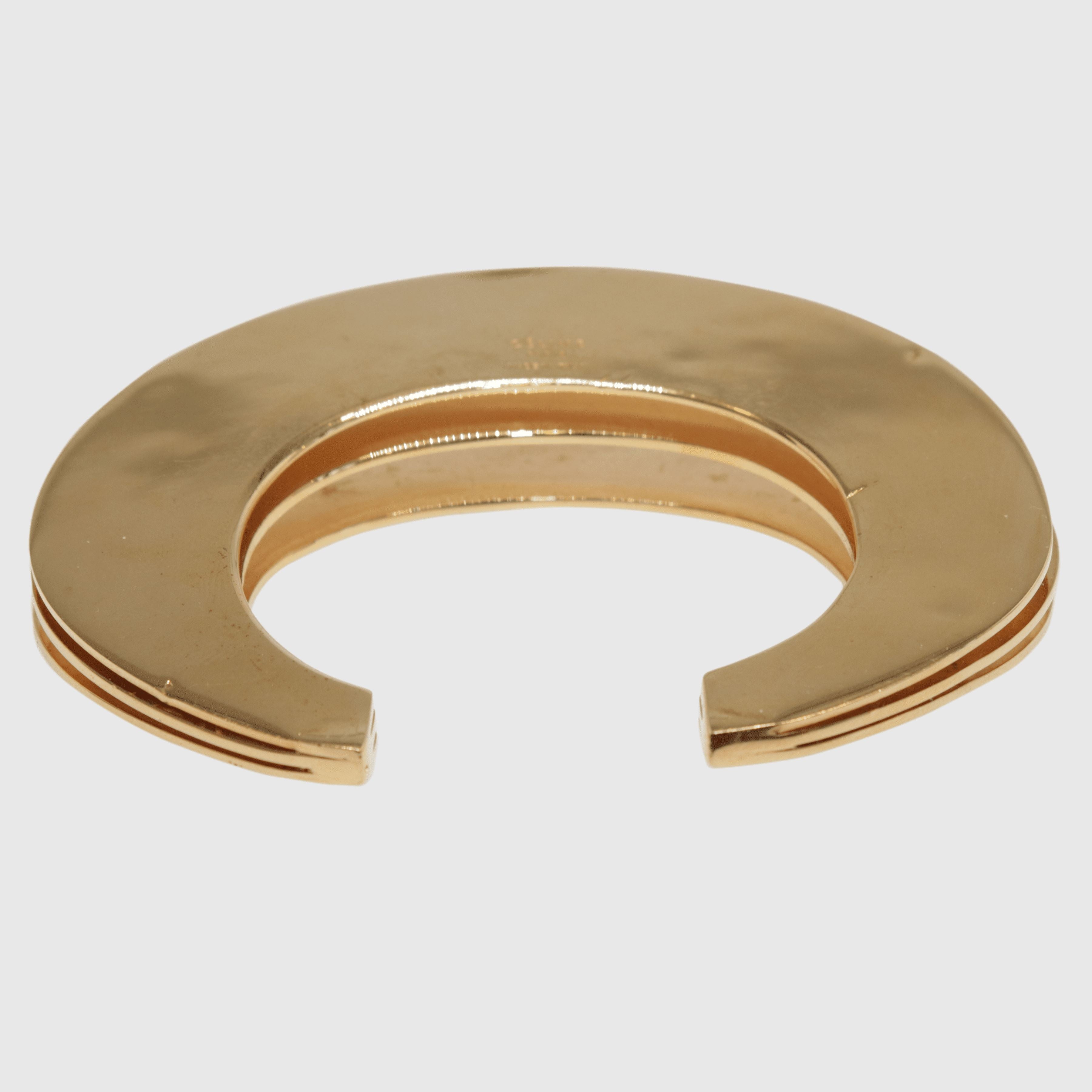 Gold C Triple Cuff Accessories Celine 