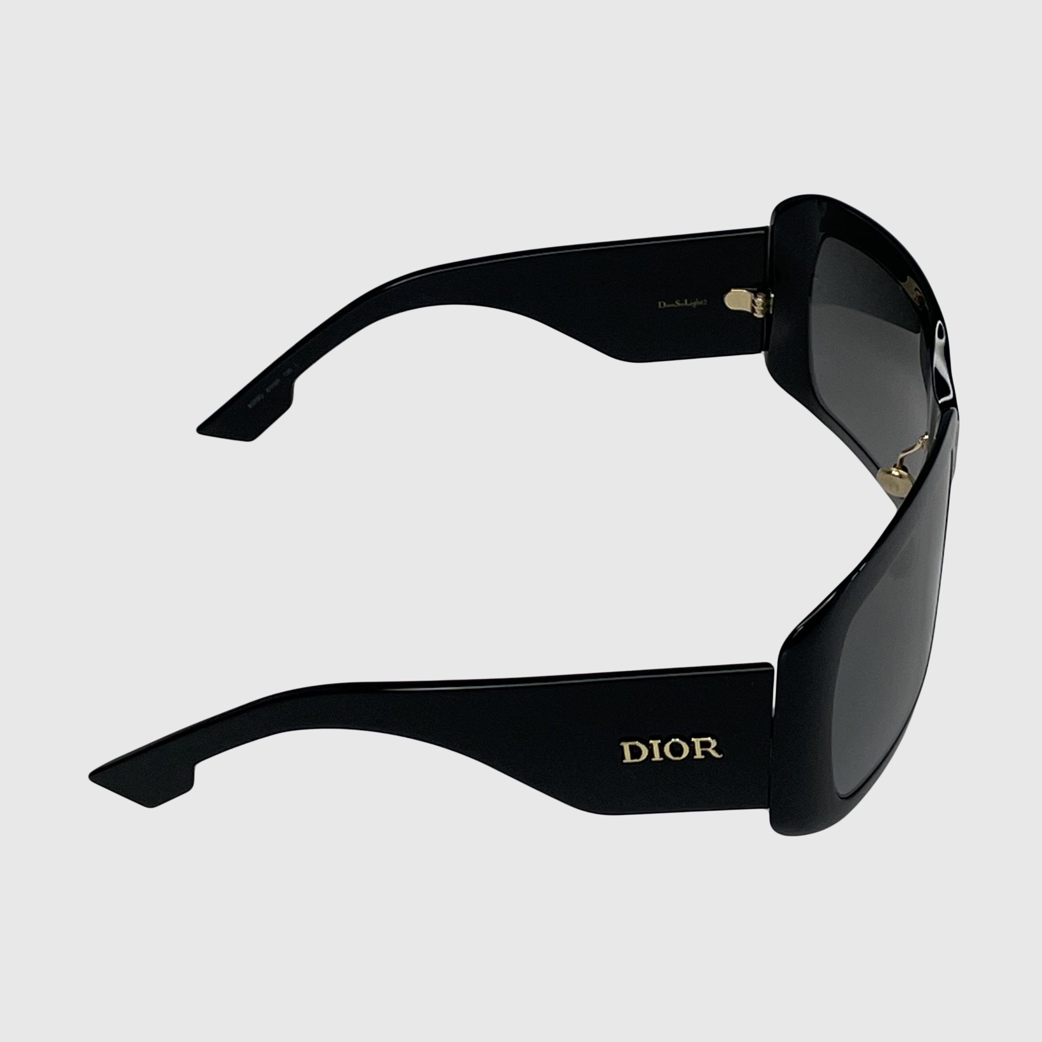 Black Diorsolight2 Oversized Square Acetate Sunglasses