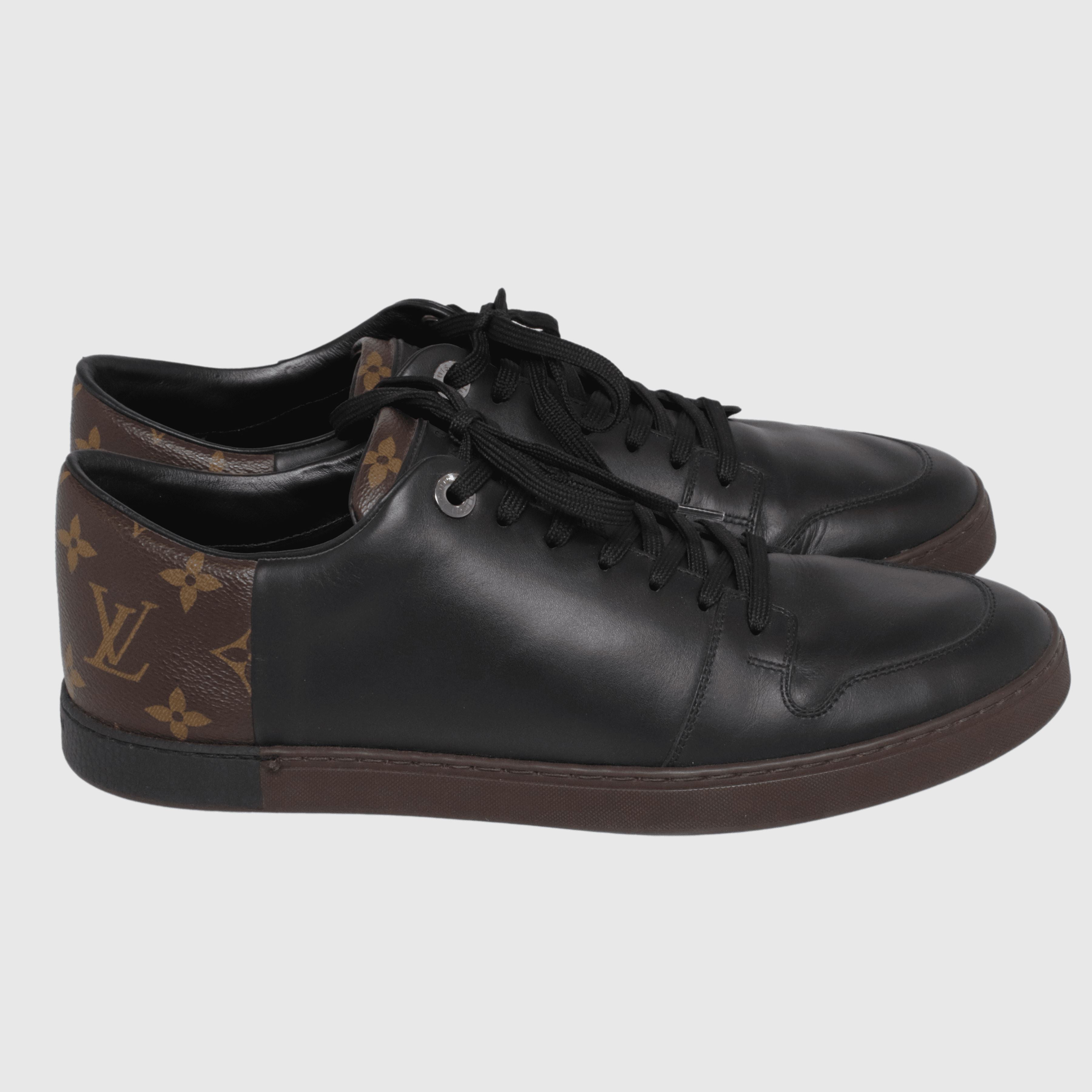 Black/Monogram Line Up Low Top Sneakers Shoes Louis Vuitton 