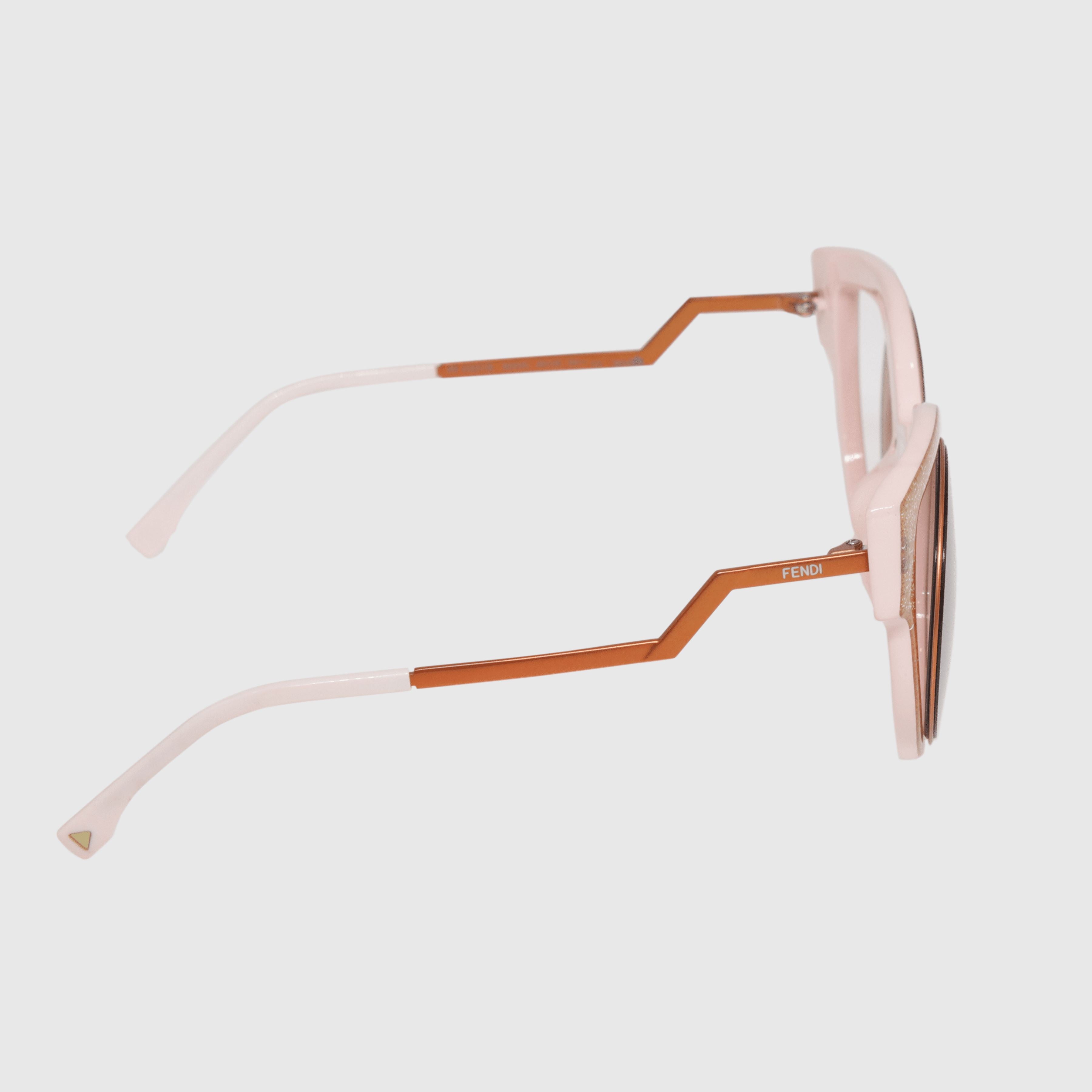 Metallic Orange/Pink FF 0137/S Glitter Paradeyes Sunglasses Accessories Fendi 