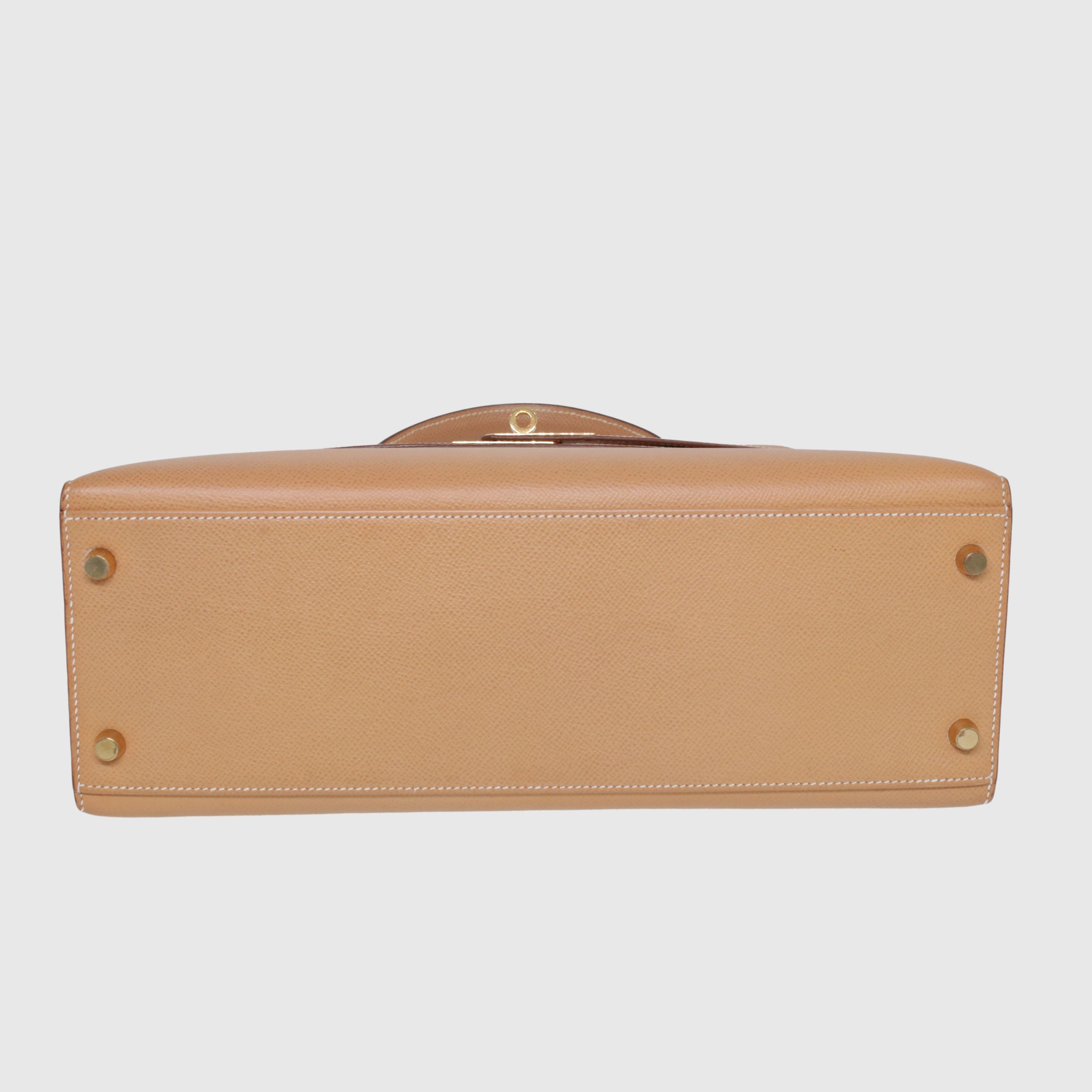 Natural Epsom Kelly Sellier 32 Bag with Gold Hardware Bag Hermes 