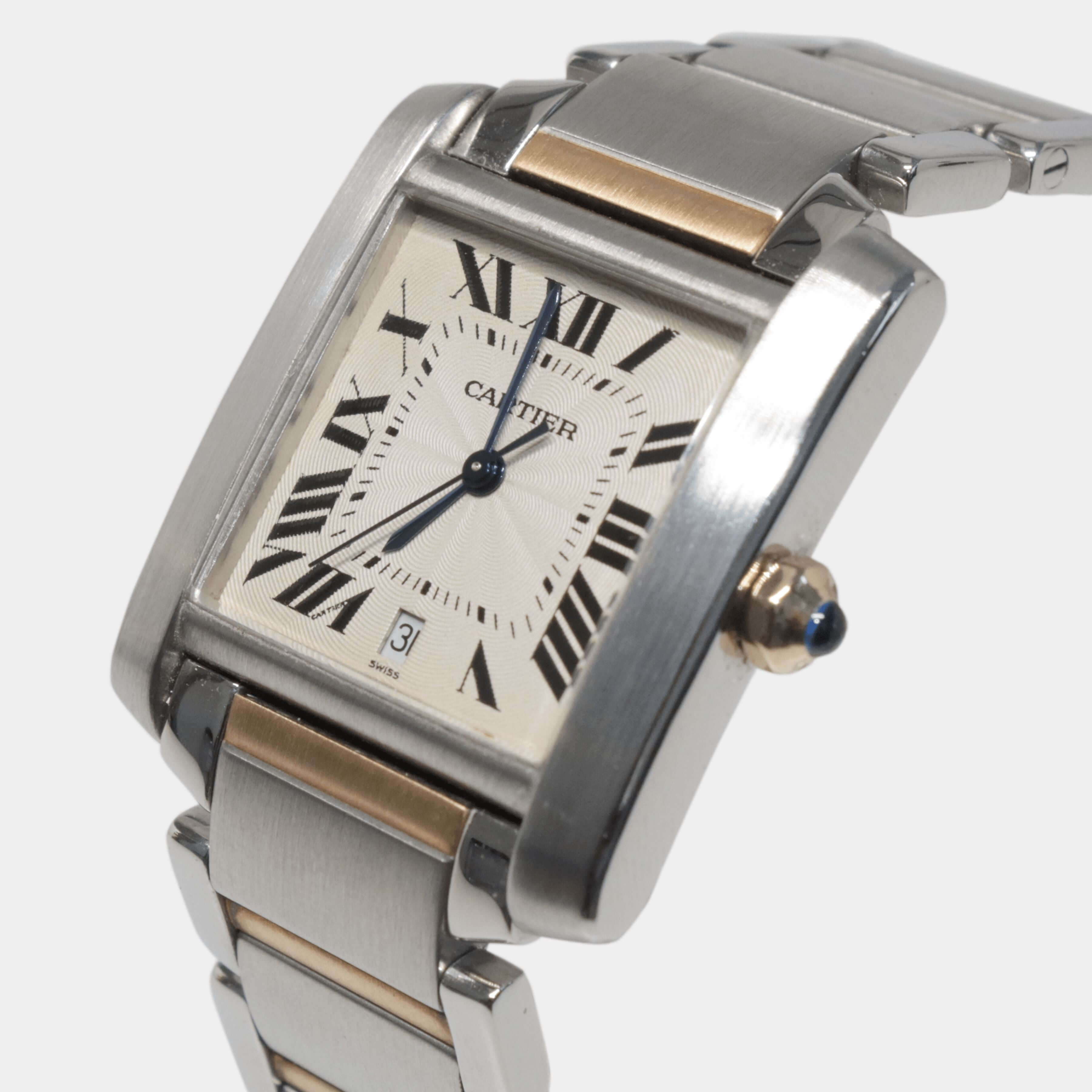 18K Gold/Stainless Steel Tank Francaise Watch - CC225816 Watch Cartier 