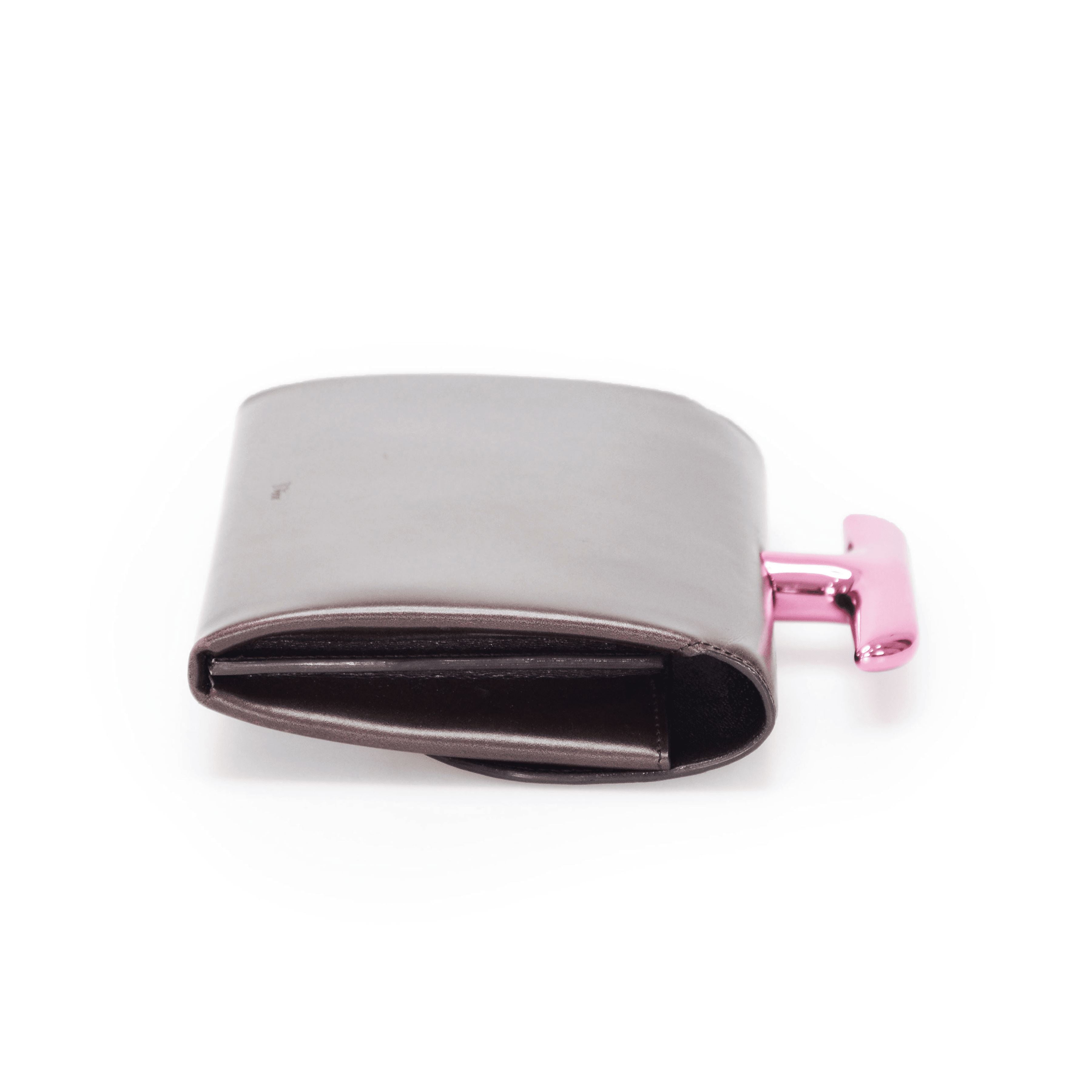 Dior Dark Chocolate Leather Small Handbag Bag Christian Dior 