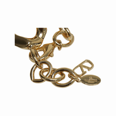 Gold V Logo Chain Metal Bracelet Clothing Valentino 