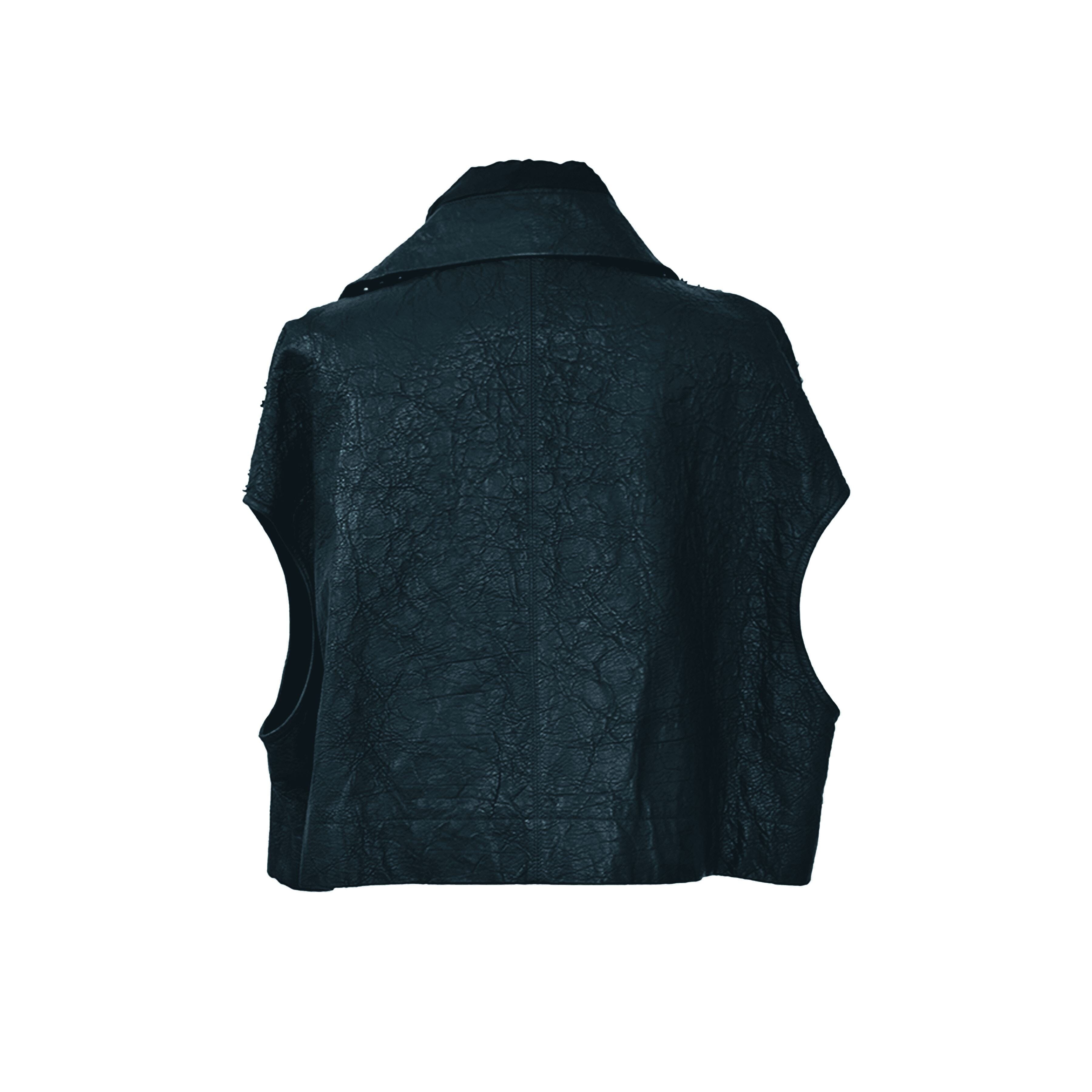Black Studded Sleeveless Jacket Clothing Rick Owens 