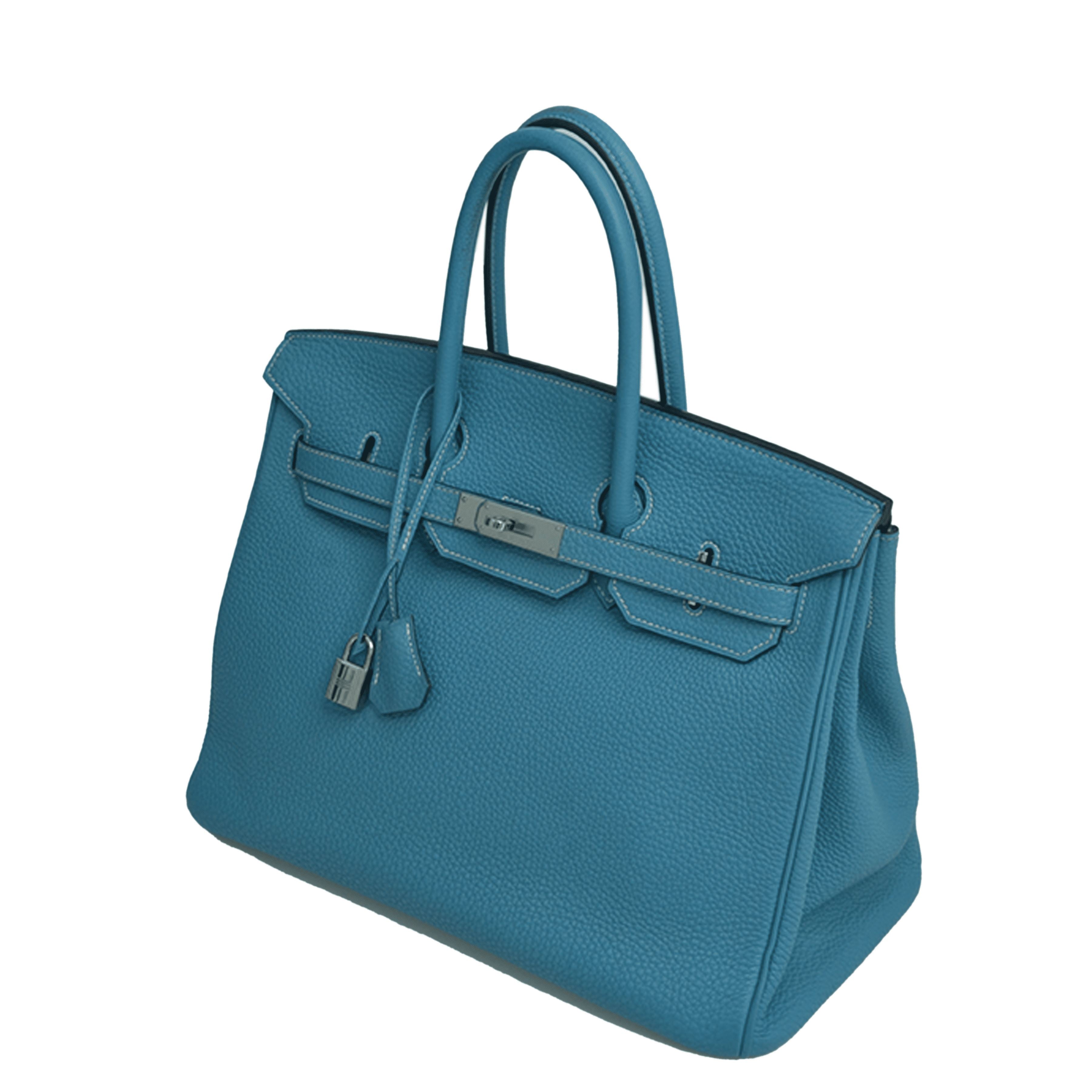 Blue Jean Birkin 35 w PHW Bag Hermes 